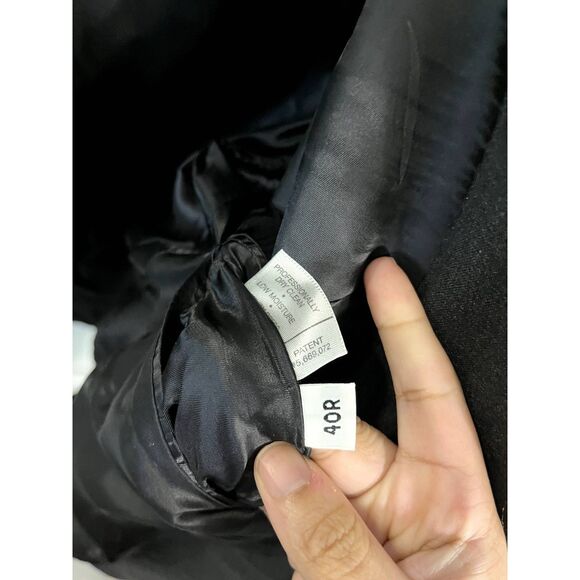 Vintage Hart Schaffner Marx Charcoal Suit Jacket Size 40R Union Made USA - Picture 5 of 8